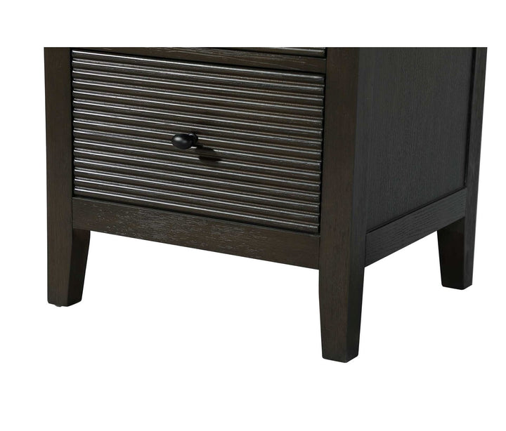 20 Inch Bath Storage Glass Cabinet In Chocolate Oak
