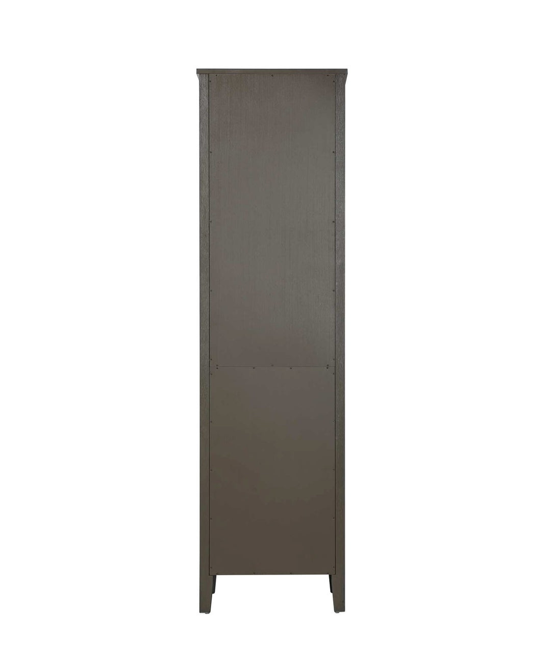 20 Inch Bath Storage Glass Cabinet In Chocolate Oak