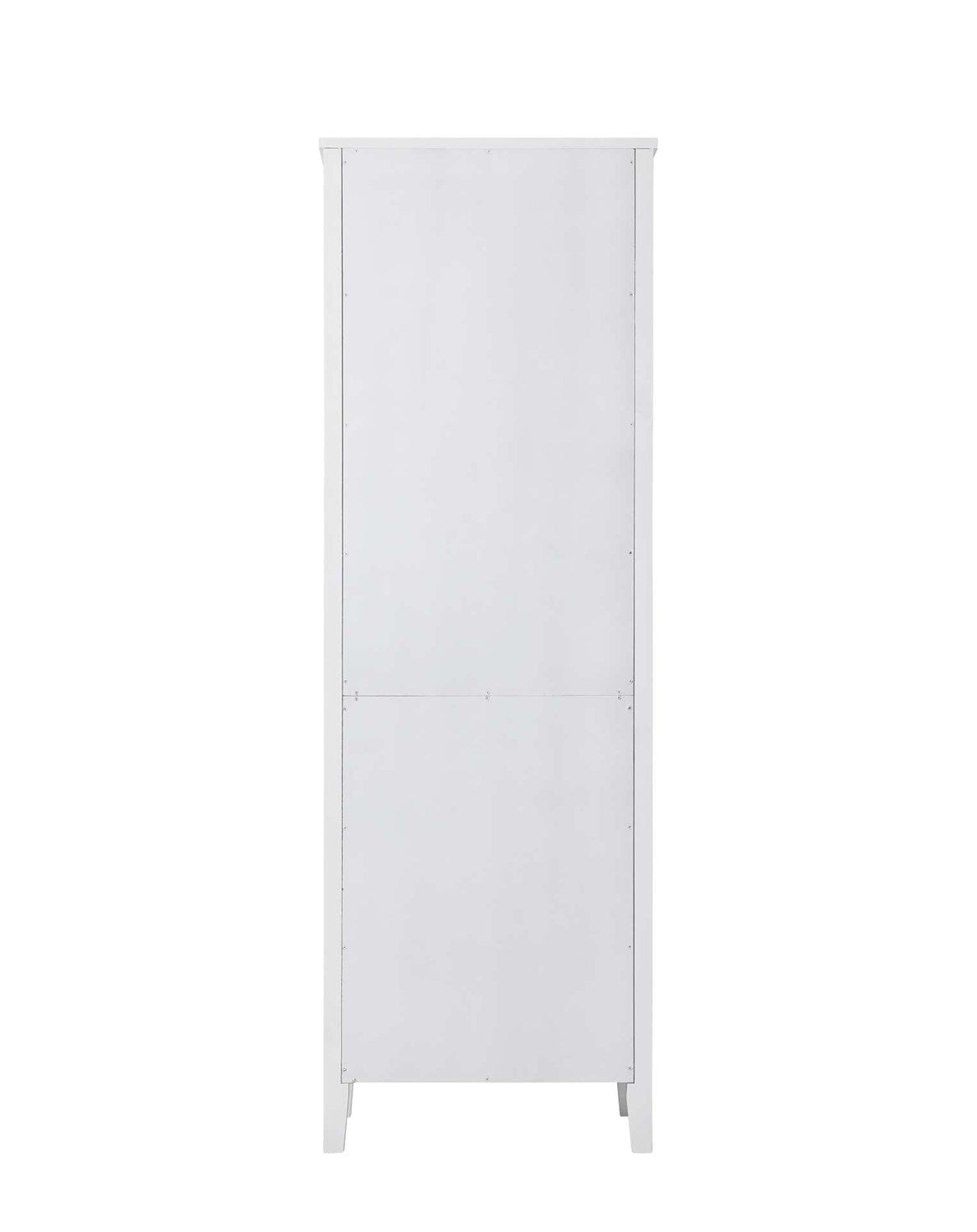 24 Inch Bath Storage Glass Cabinet In White