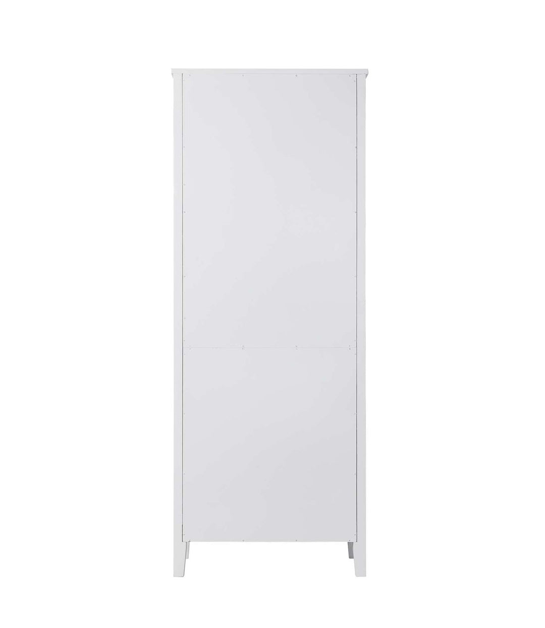 28 Inch Bath Storage Glass Cabinet In White