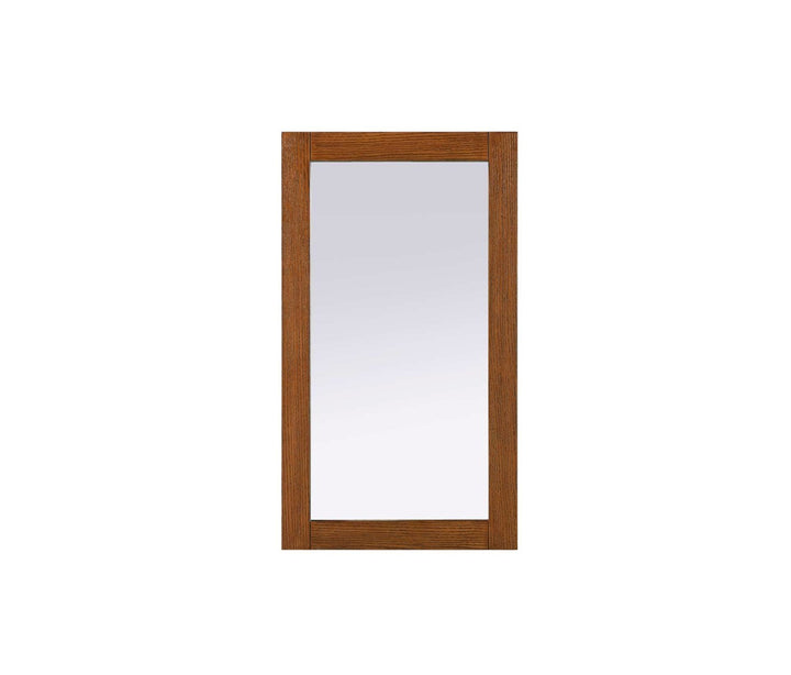 Noah Rectangle Wood Mirror 18 X 32 In Brandy Walnut by Elegant Kitchen and Bath