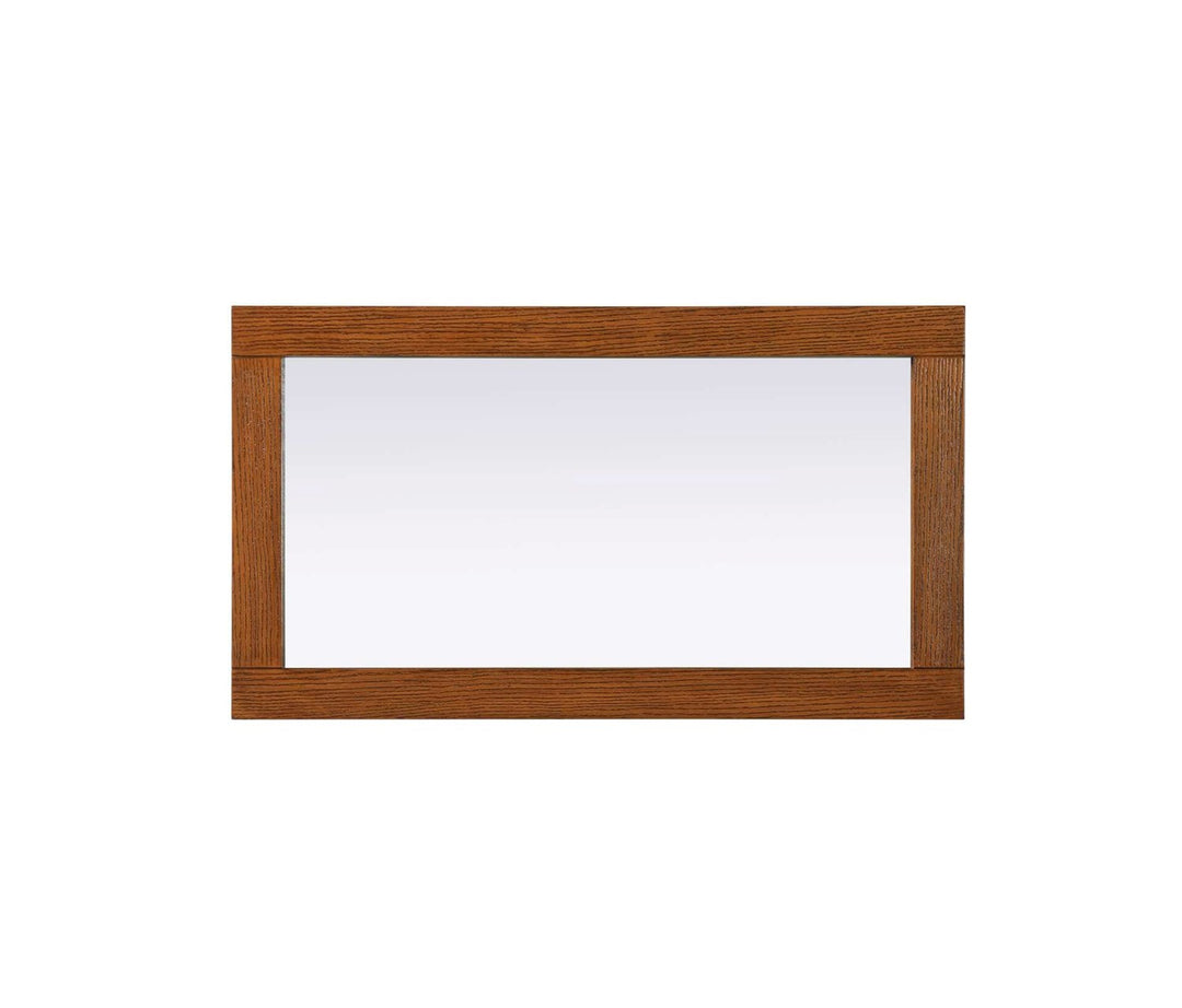 Noah Rectangle Wood Mirror 18 X 32 In Brandy Walnut