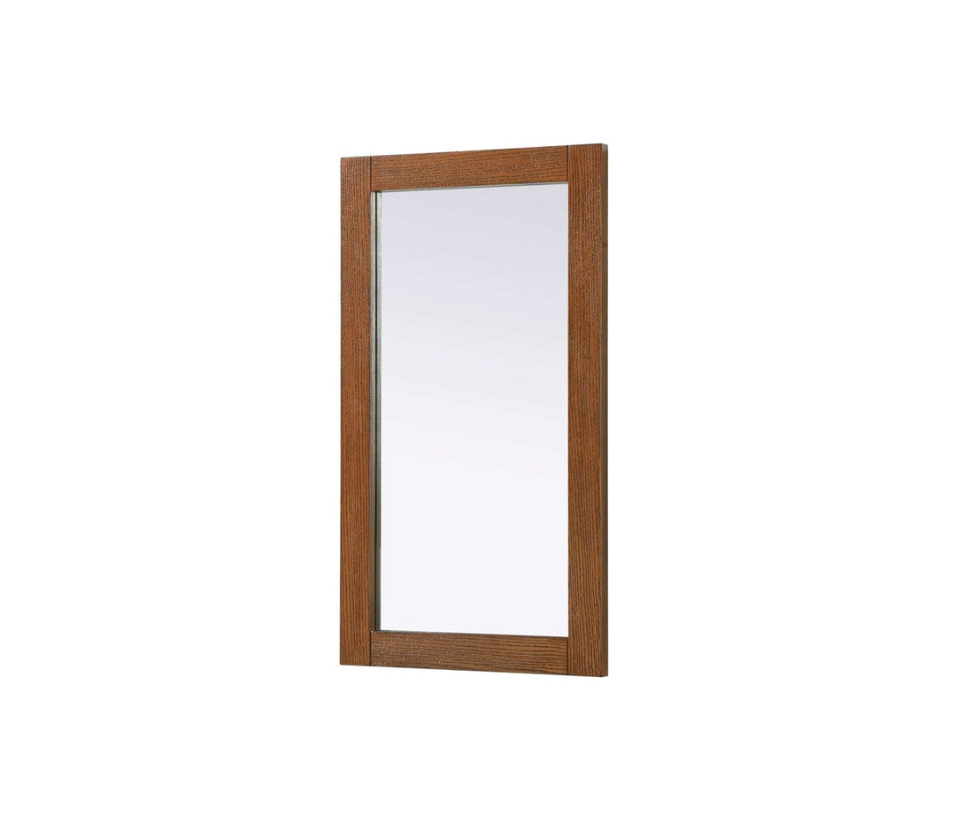 Noah Rectangle Wood Mirror 18 X 32 In Brandy Walnut