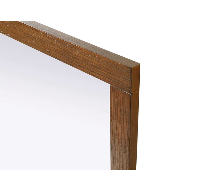 Noah Rectangle Wood Mirror 18 X 32 In Brandy Walnut