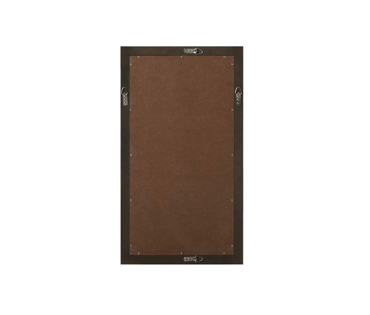 Noah Rectangle Wood Mirror 18 X 32 In Chocolate Oak