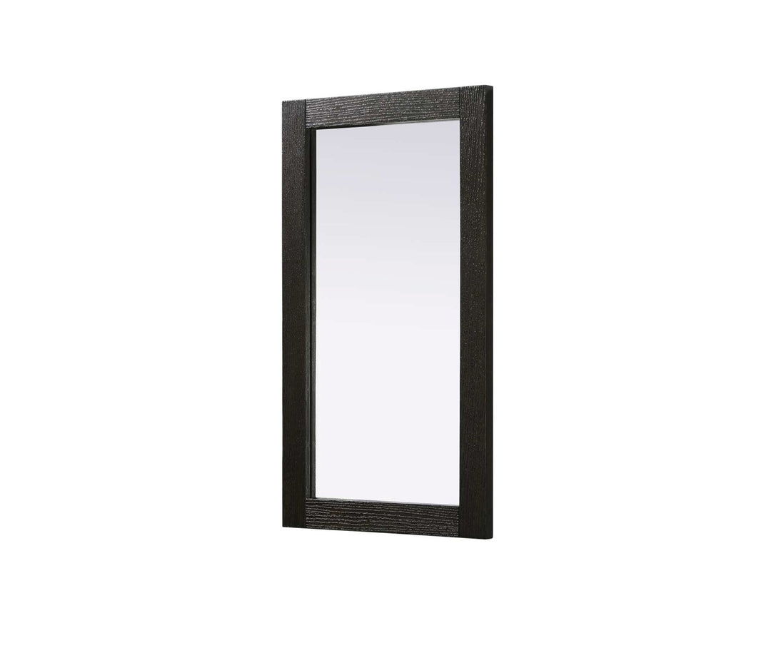 Noah Rectangle Wood Mirror 18 X 32 In Chocolate Oak