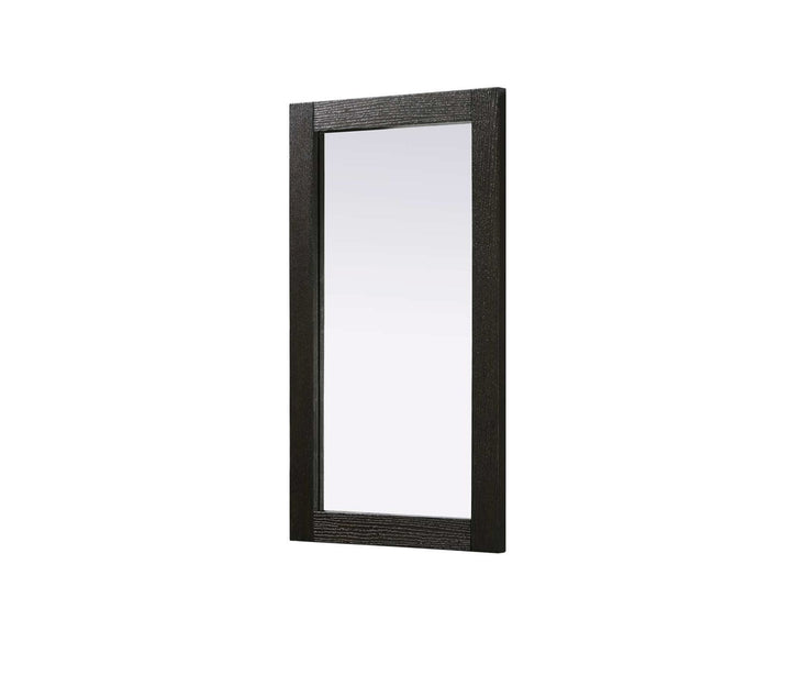 Noah Rectangle Wood Mirror 18 X 32 In Chocolate Oak