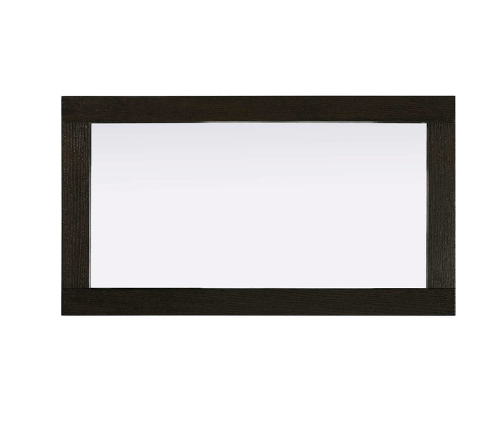 Noah Rectangle Wood Mirror 18 X 32 In Chocolate Oak