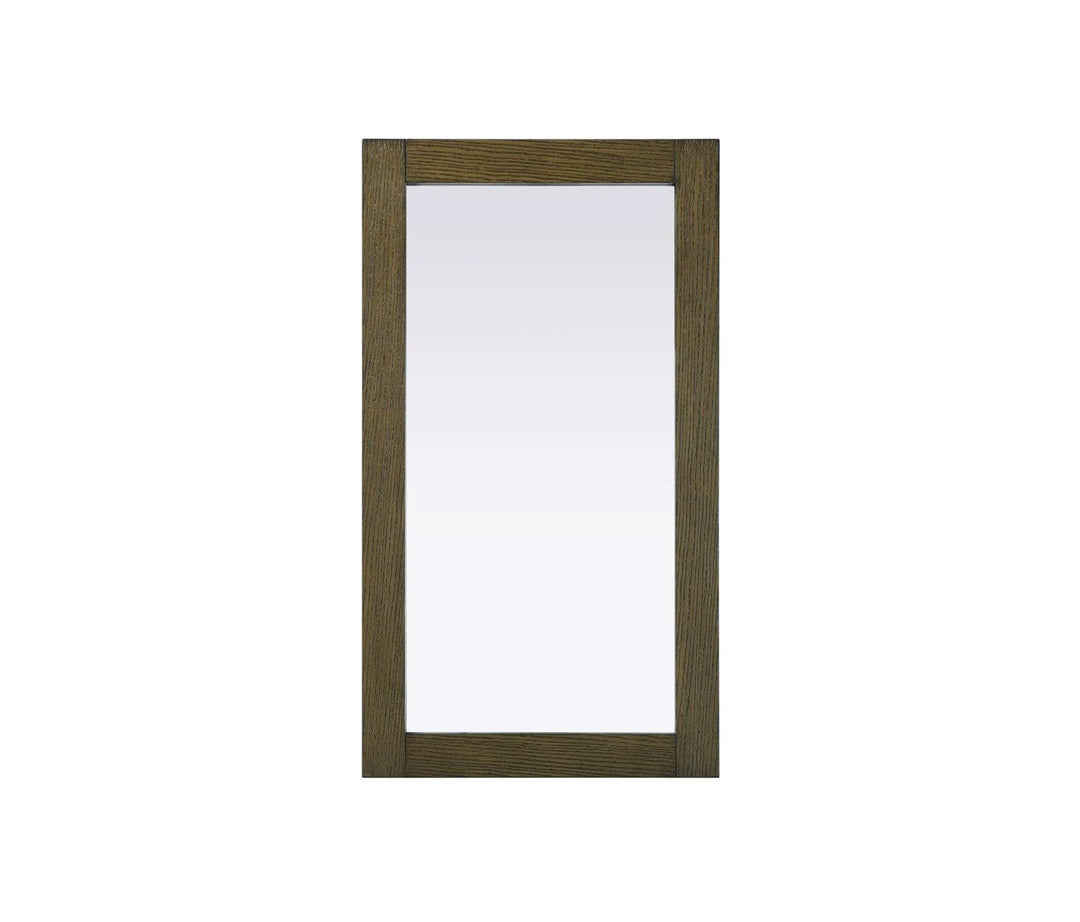 Noah Rectangle Wood Mirror 18 X 32 In Hazel Oak by Elegant Kitchen and Bath