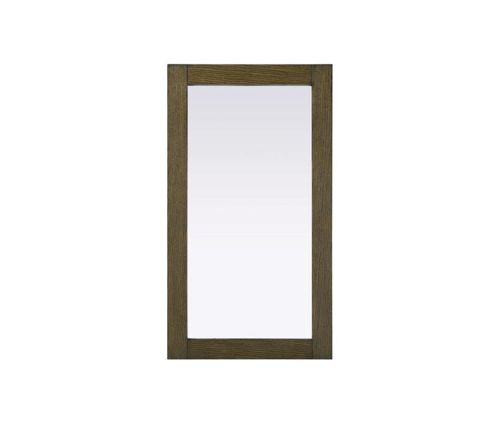 Noah Rectangle Wood Mirror 18 X 32 In Hazel Oak by Elegant Kitchen and Bath