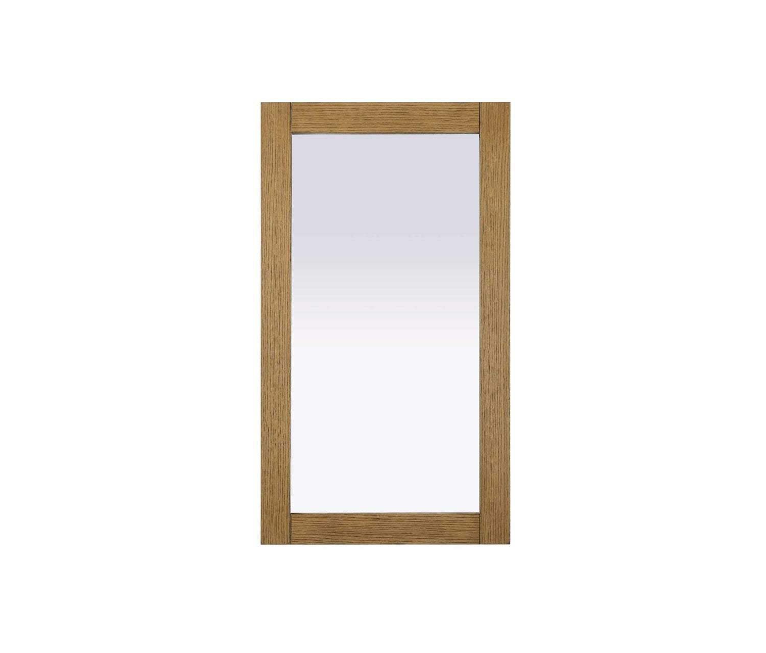 Noah Rectangle Wood Mirror 18 X 32 In Honey Teak by Elegant Kitchen and Bath