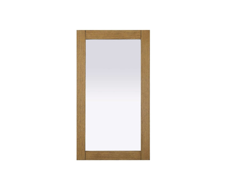 Noah Rectangle Wood Mirror 18 X 32 In Honey Teak by Elegant Kitchen and Bath