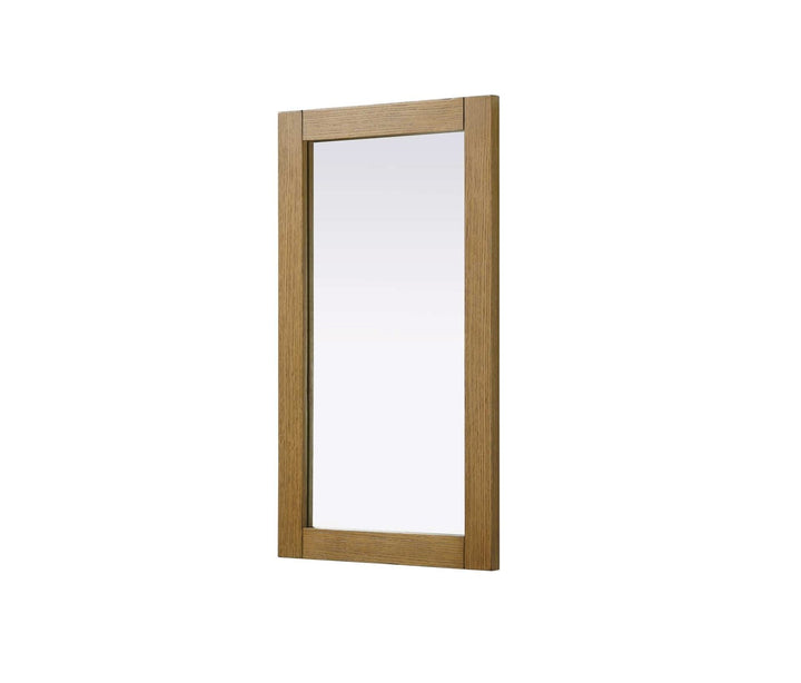 Noah Rectangle Wood Mirror 18 X 32 In Honey Teak