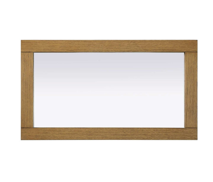 Noah Rectangle Wood Mirror 18 X 32 In Honey Teak