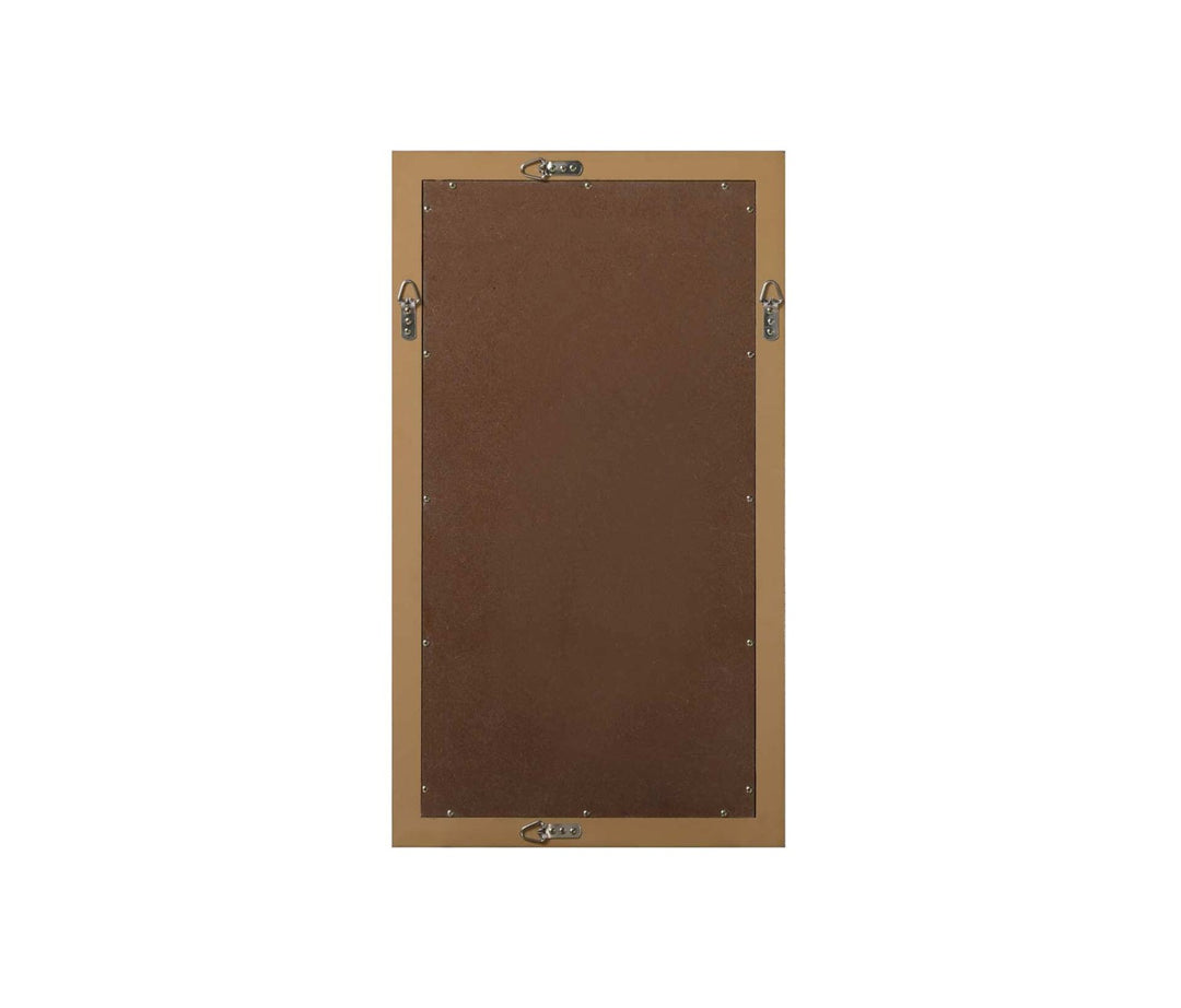Noah Rectangle Wood Mirror 18 X 32 In Honey Teak