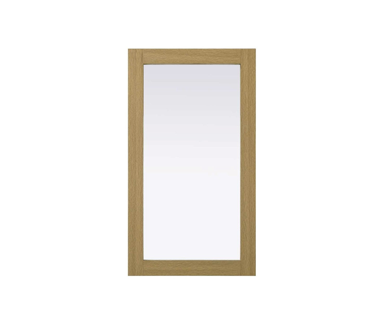 Noah Rectangle Wood Mirror 18 X 32 In Honey Brown by Elegant Kitchen and Bath