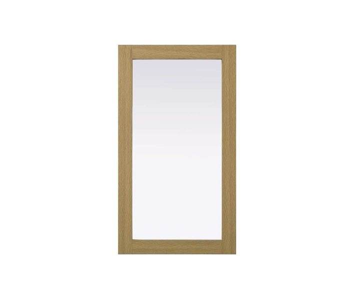 Noah Rectangle Wood Mirror 18 X 32 In Honey Brown by Elegant Kitchen and Bath