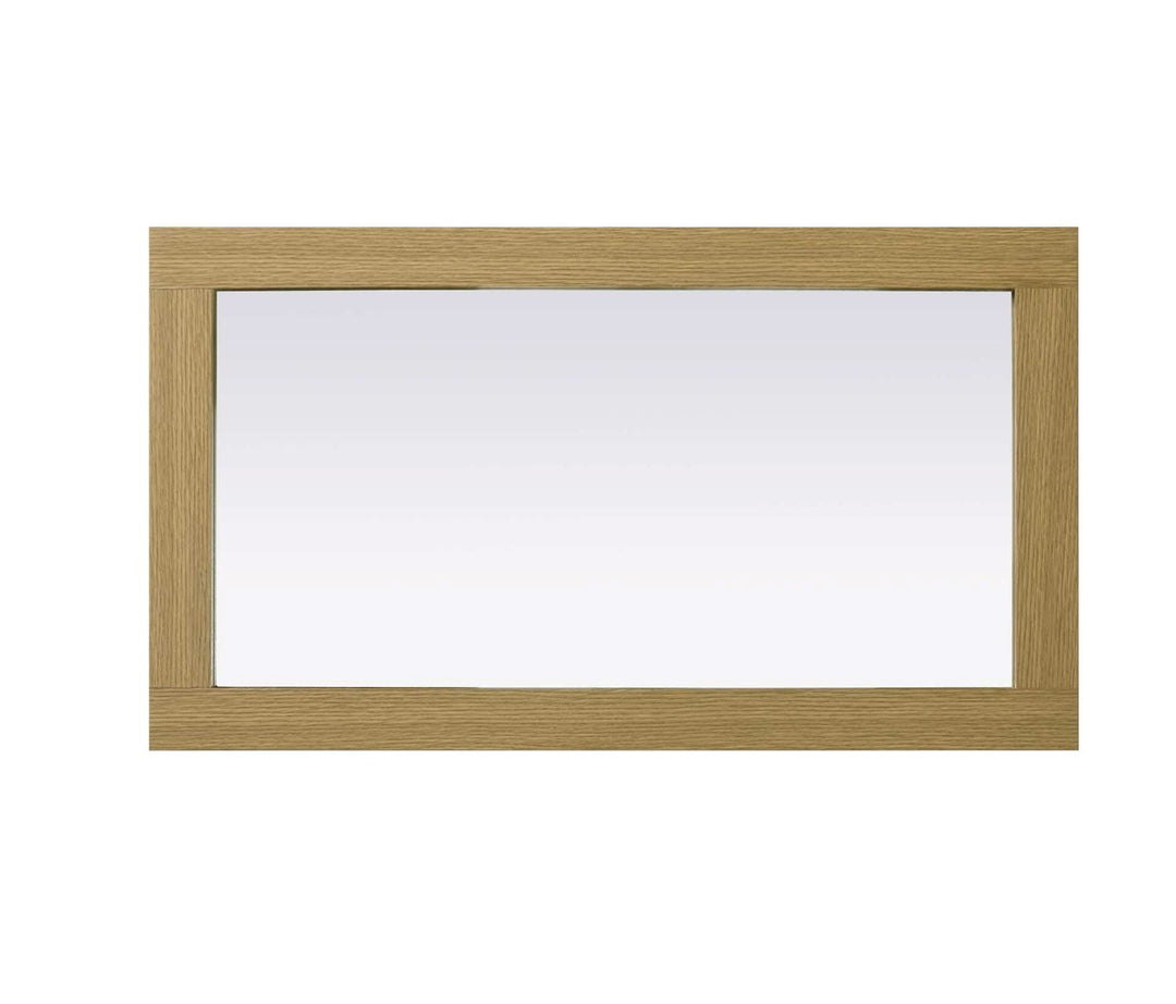 Noah Rectangle Wood Mirror 18 X 32 In Honey Brown