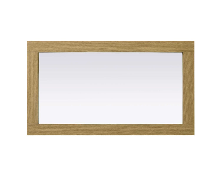 Noah Rectangle Wood Mirror 18 X 32 In Honey Brown