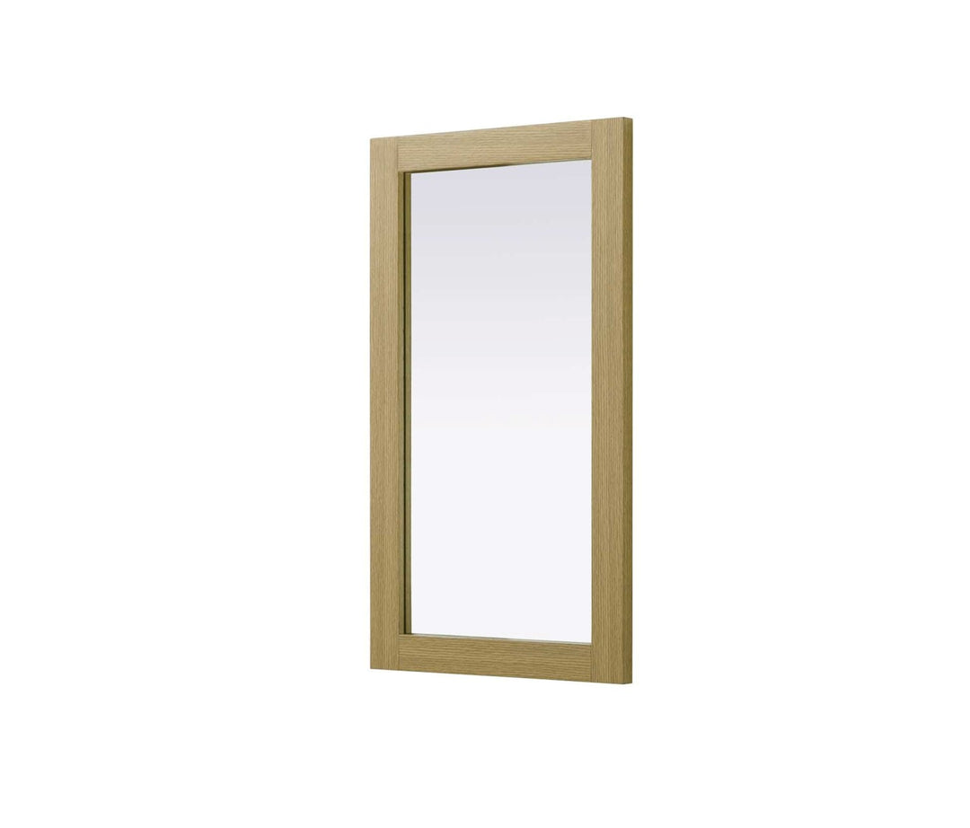 Noah Rectangle Wood Mirror 18 X 32 In Honey Brown