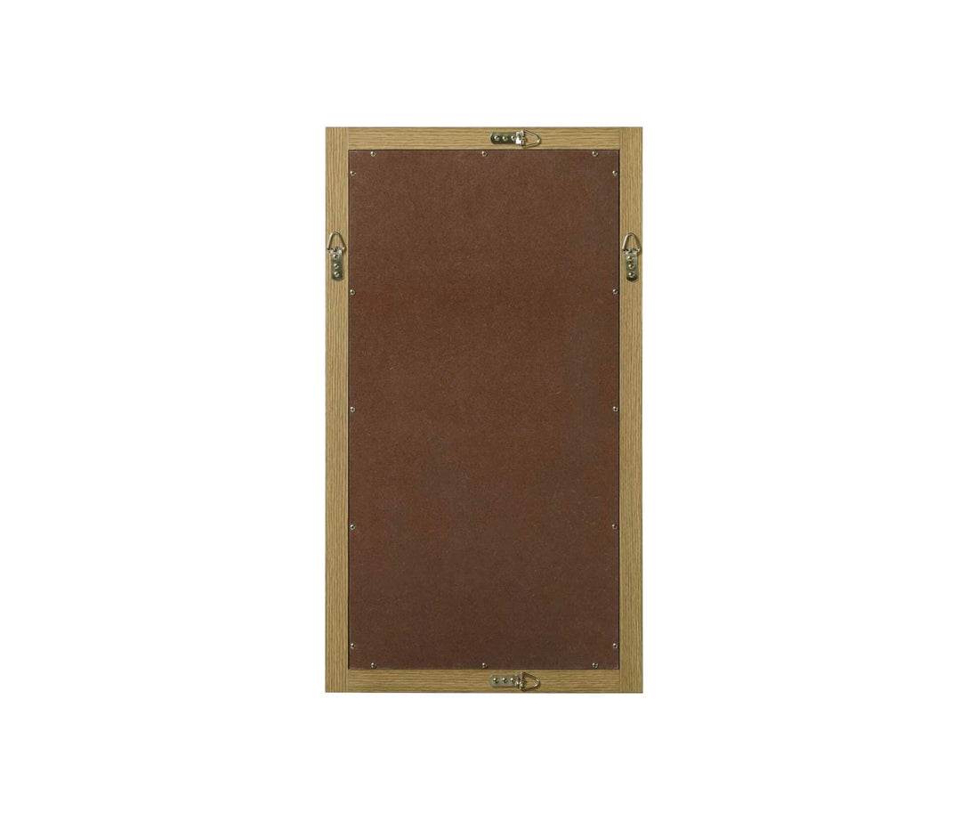 Noah Rectangle Wood Mirror 18 X 32 In Honey Brown
