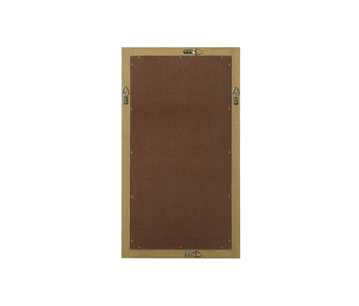 Noah Rectangle Wood Mirror 18 X 32 In Honey Brown