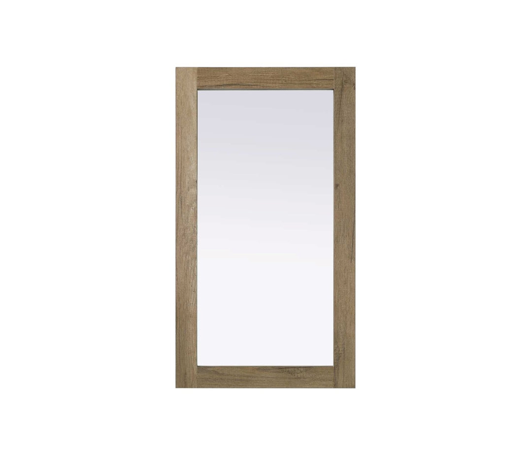 Noah Rectangle Wood Mirror 18 X 32 In Natural Oak by Elegant Kitchen and Bath