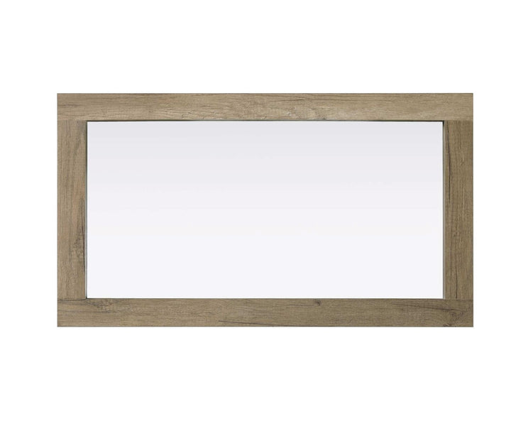 Noah Rectangle Wood Mirror 18 X 32 In Natural Oak