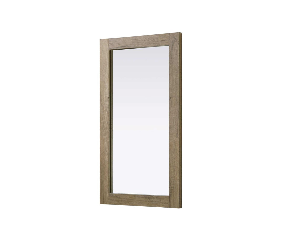 Noah Rectangle Wood Mirror 18 X 32 In Natural Oak