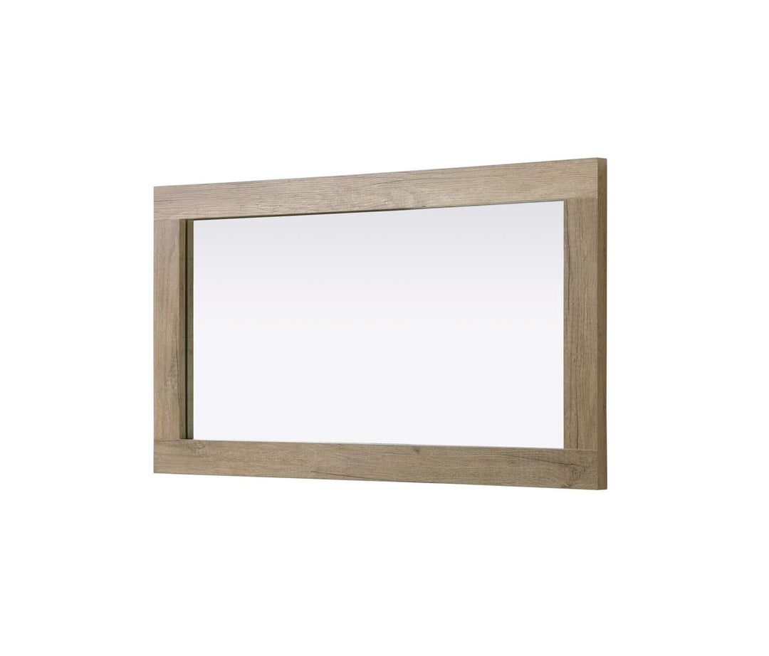 Noah Rectangle Wood Mirror 18 X 32 In Natural Oak