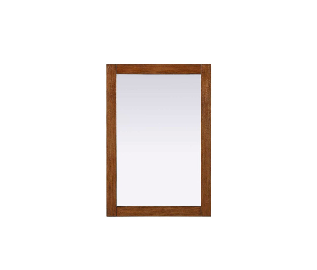 Noah Rectangle Wood Mirror 22 X 32 In Brandy Walnut by Elegant Kitchen and Bath