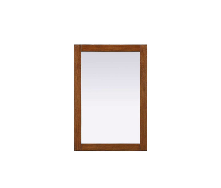 Noah Rectangle Wood Mirror 22 X 32 In Brandy Walnut by Elegant Kitchen and Bath