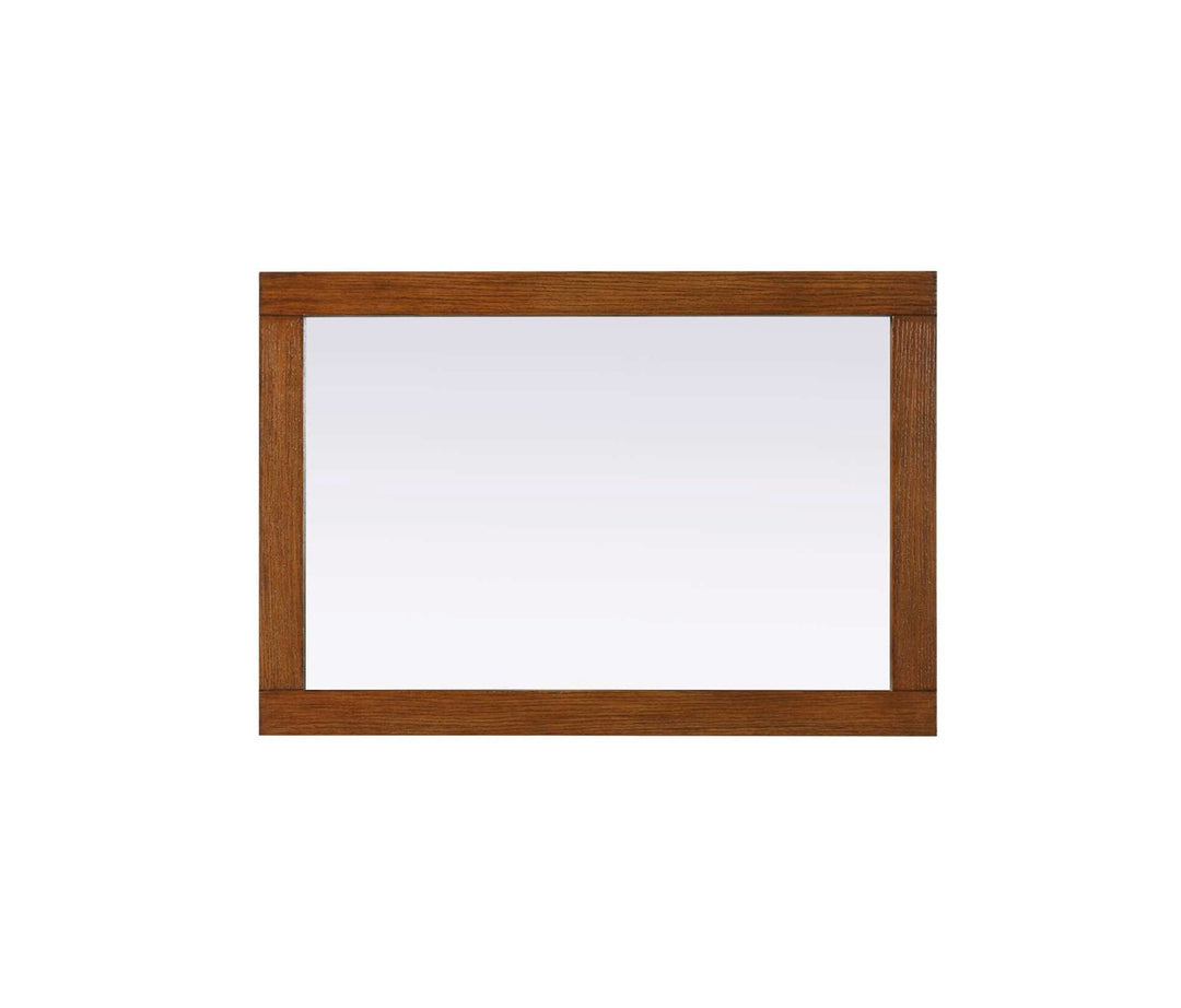 Noah Rectangle Wood Mirror 22 X 32 In Brandy Walnut