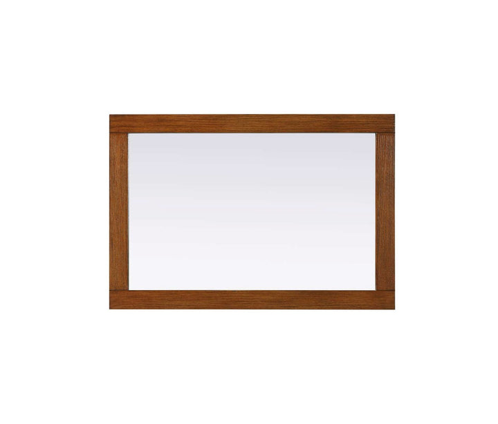 Noah Rectangle Wood Mirror 22 X 32 In Brandy Walnut