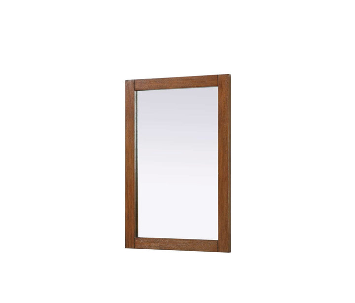 Noah Rectangle Wood Mirror 22 X 32 In Brandy Walnut
