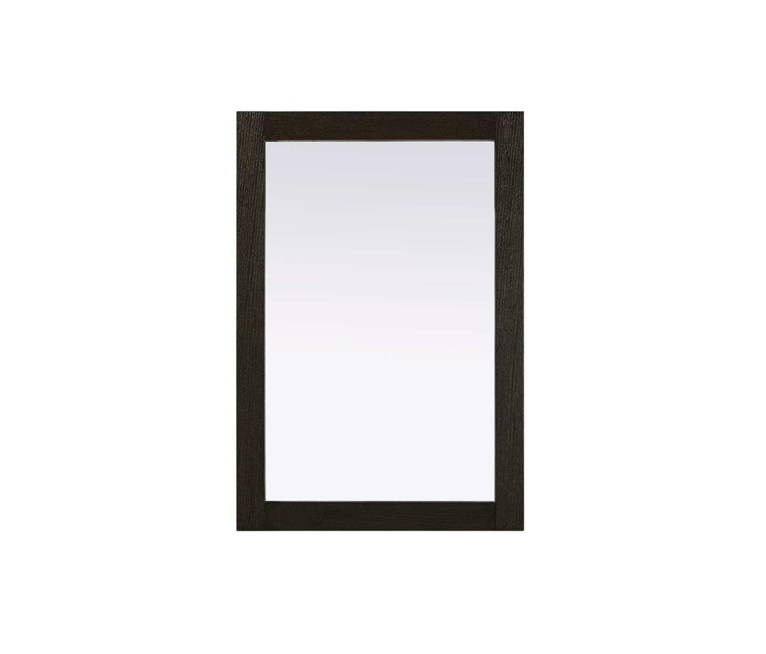 Noah Rectangle Wood Mirror 22 X 32 In Chocolate Oak by Elegant Kitchen and Bath