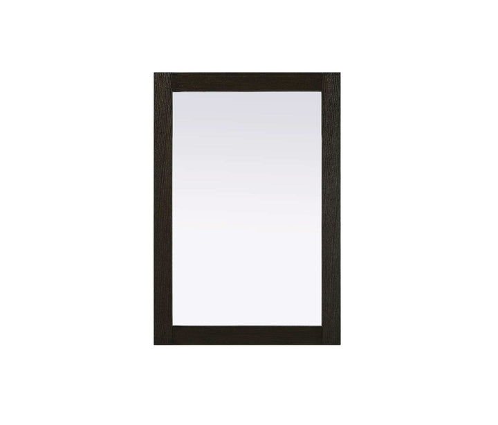 Noah Rectangle Wood Mirror 22 X 32 In Chocolate Oak by Elegant Kitchen and Bath