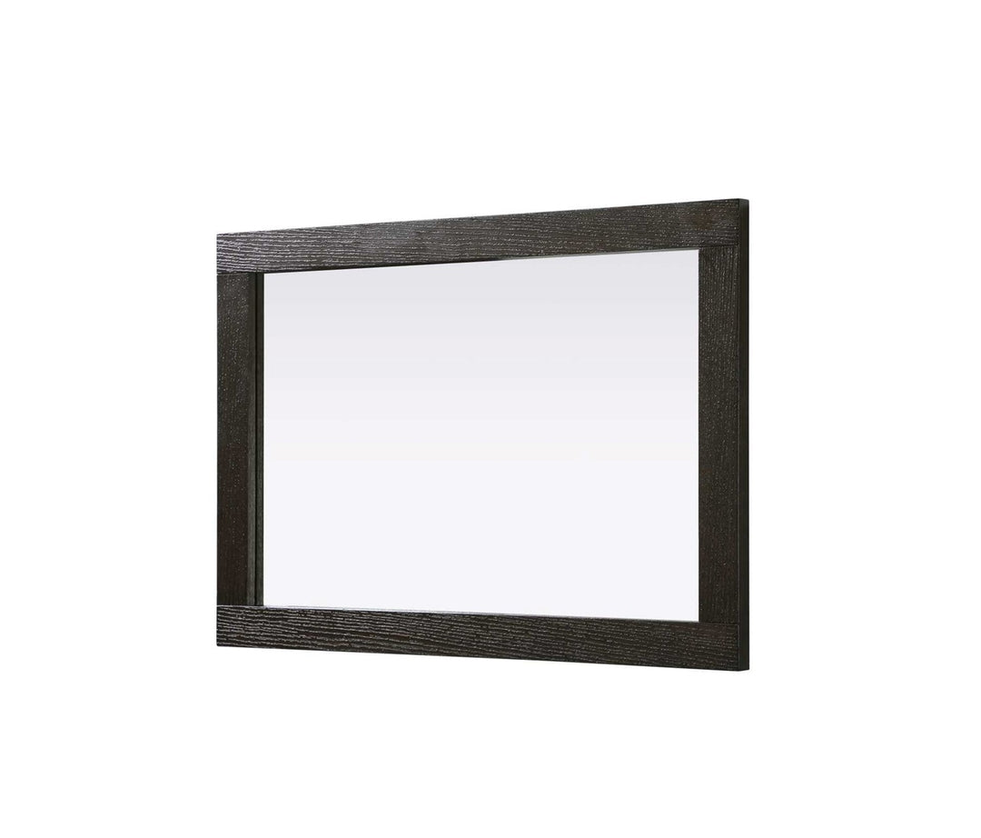 Noah Rectangle Wood Mirror 22 X 32 In Chocolate Oak