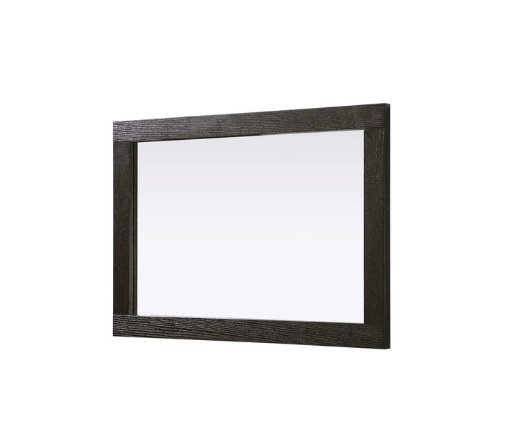 Noah Rectangle Wood Mirror 22 X 32 In Chocolate Oak