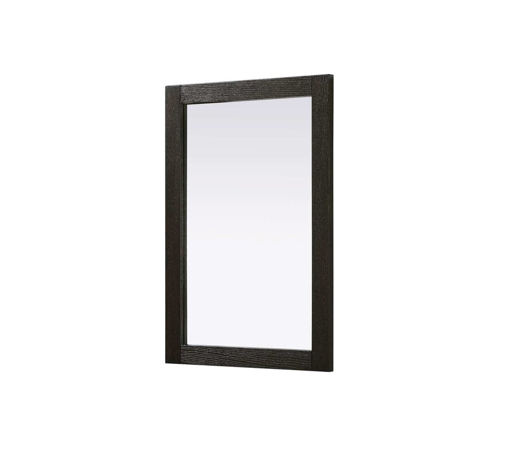 Noah Rectangle Wood Mirror 22 X 32 In Chocolate Oak