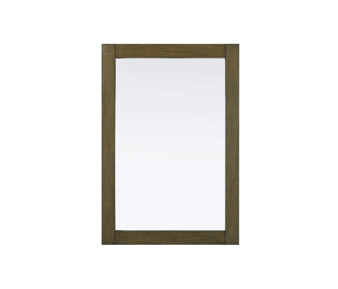 Noah Rectangle Wood Mirror 22 X 32 In Hazel Oak by Elegant Kitchen and Bath