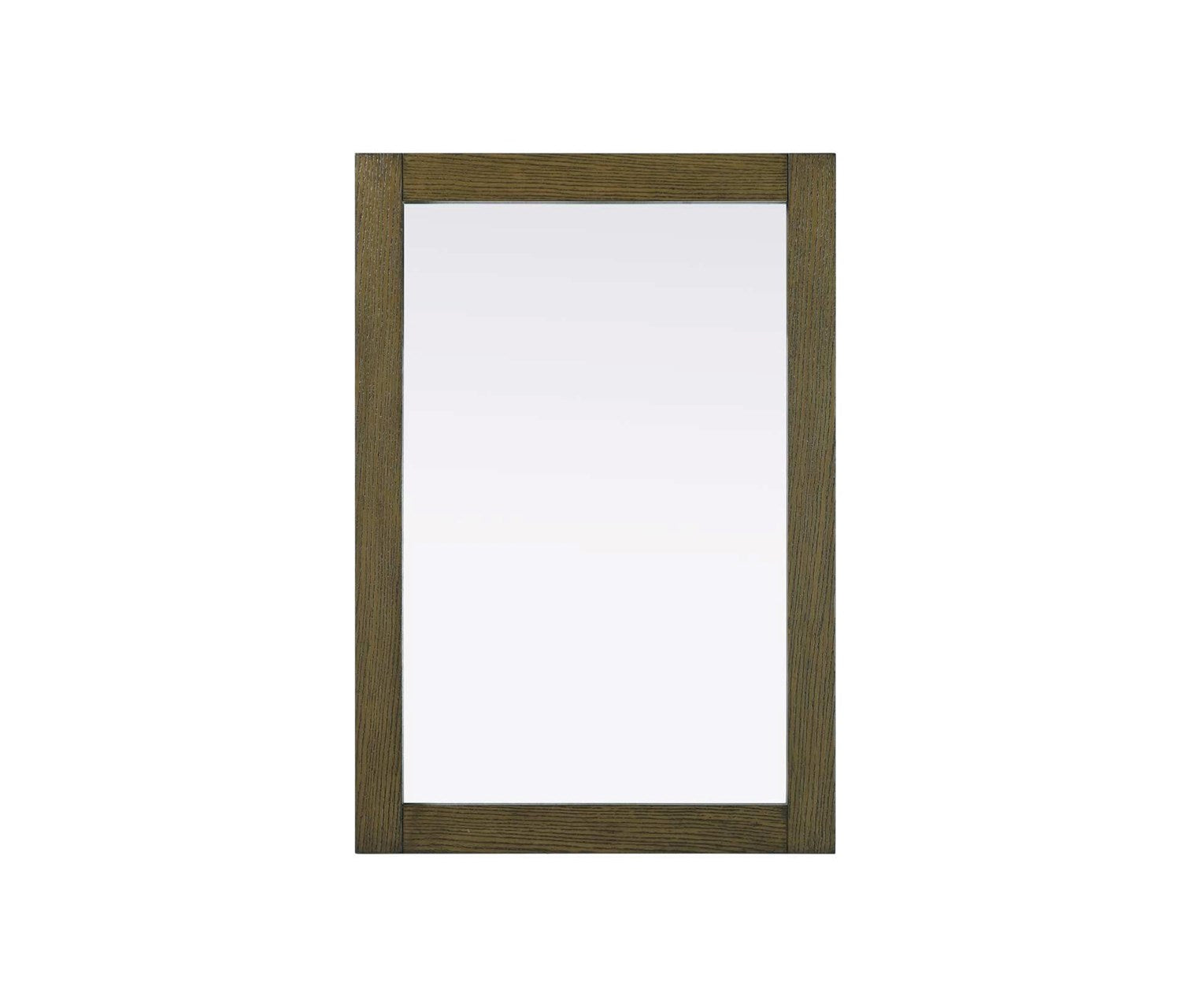 Noah Rectangle Wood Mirror 22 X 32 In Hazel Oak by Elegant Kitchen and Bath
