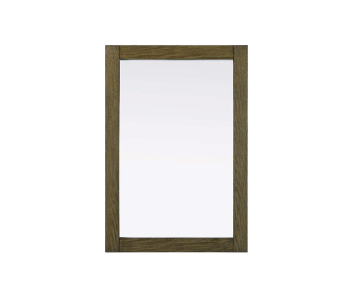 Noah Rectangle Wood Mirror 22 X 32 In Hazel Oak by Elegant Kitchen and Bath