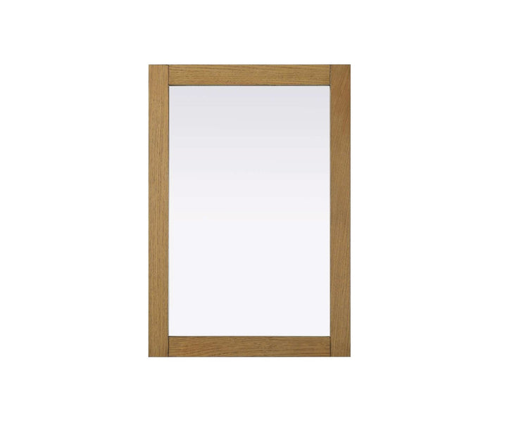 Noah Rectangle Wood Mirror 22 X 32 In Honey Teak by Elegant Kitchen and Bath
