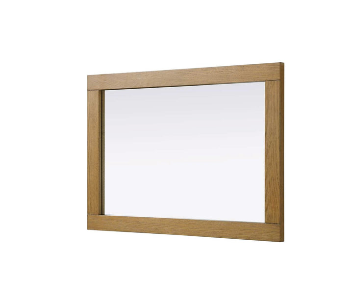 Noah Rectangle Wood Mirror 22 X 32 In Honey Teak
