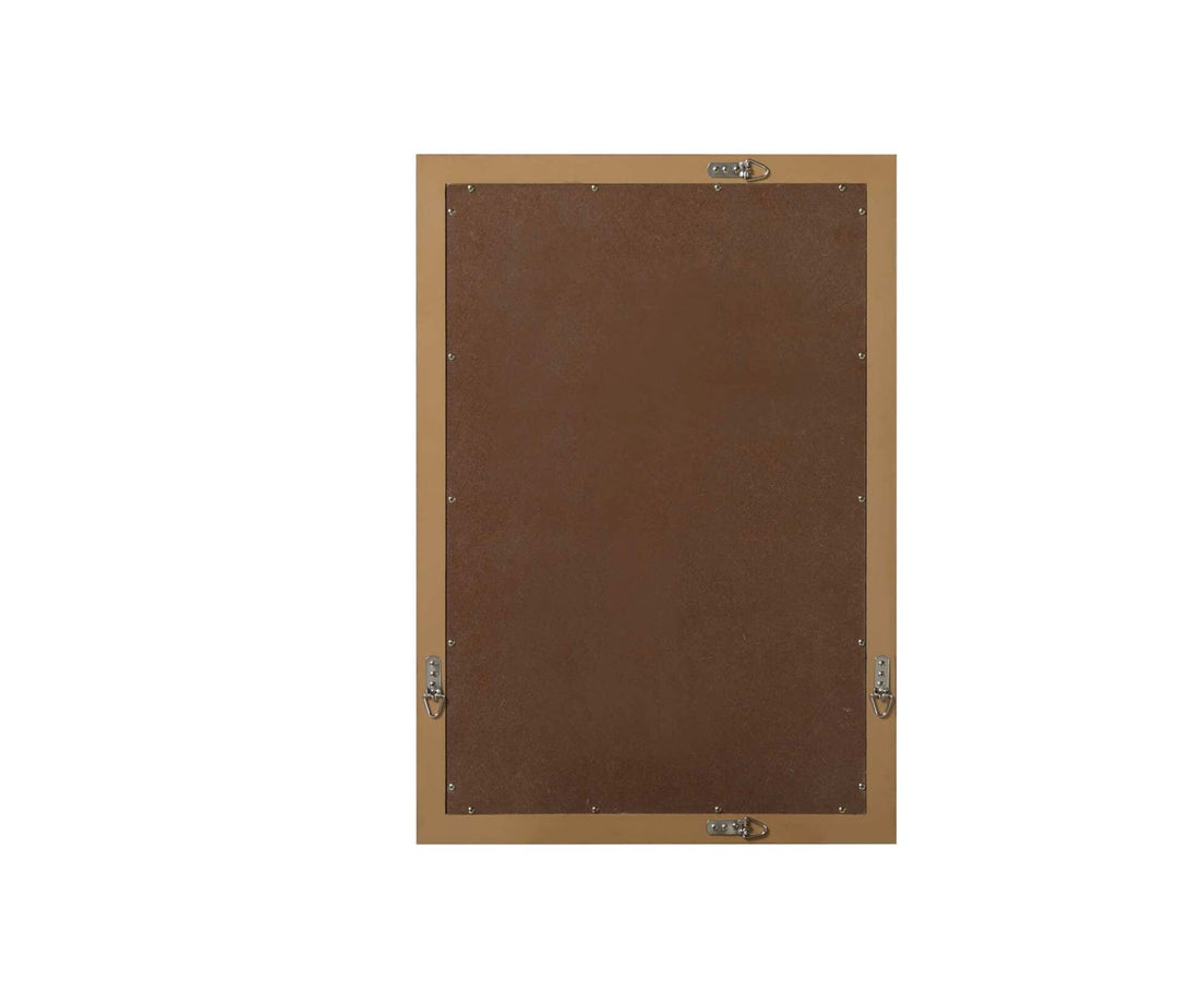 Noah Rectangle Wood Mirror 22 X 32 In Honey Teak