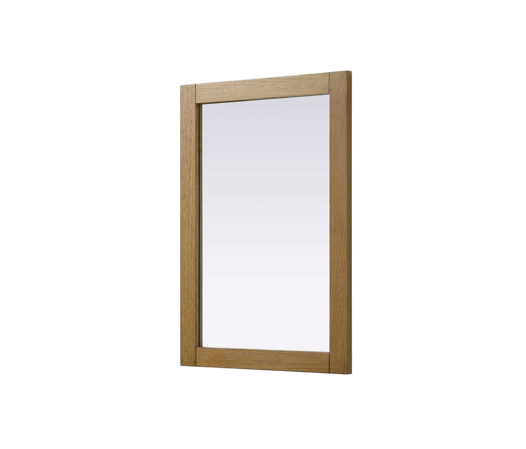Noah Rectangle Wood Mirror 22 X 32 In Honey Teak
