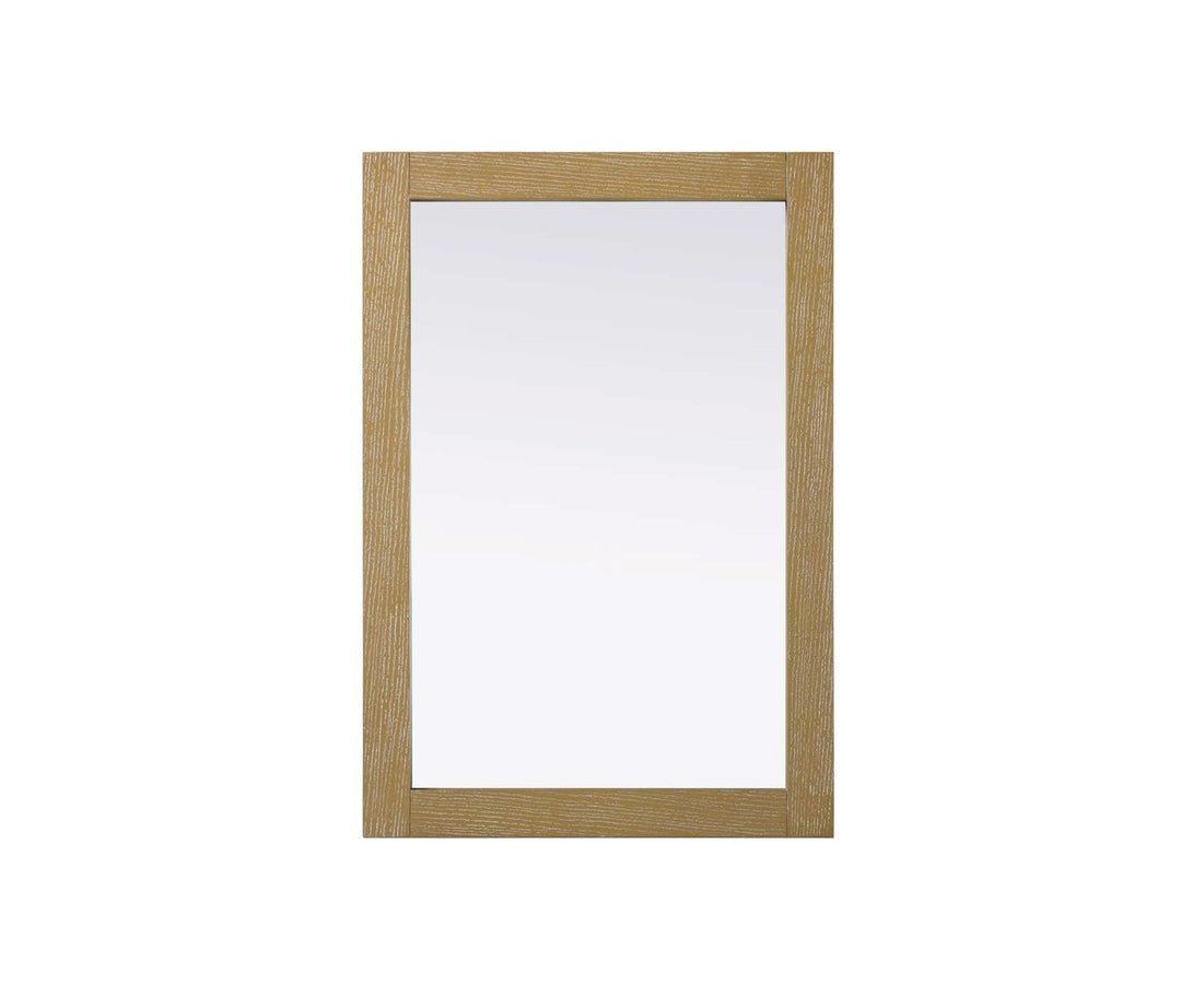 Noah Rectangle Wood Mirror 22 X 32 In Linen Oak by Elegant Kitchen and Bath