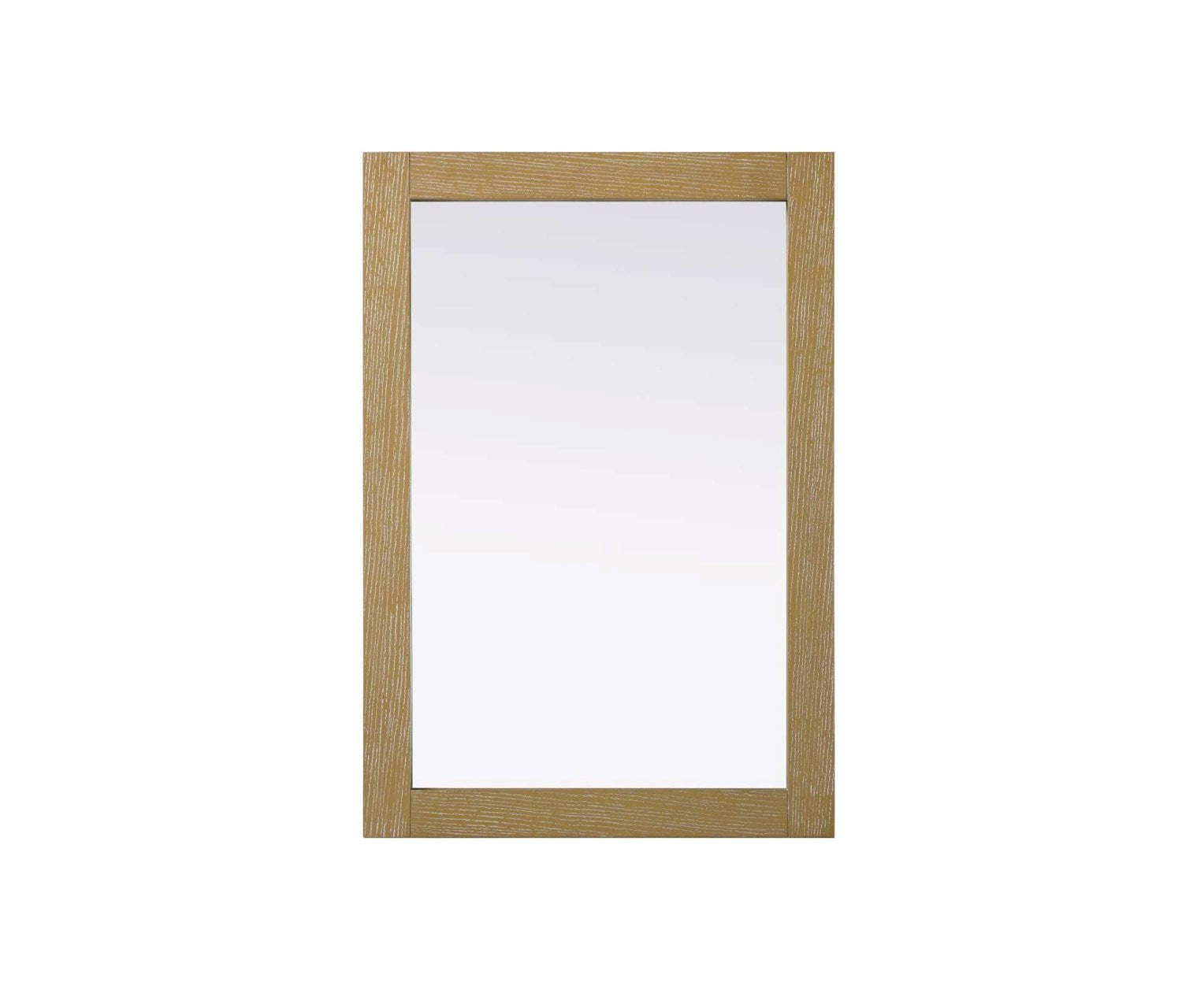 Noah Rectangle Wood Mirror 22 X 32 In Linen Oak by Elegant Kitchen and Bath