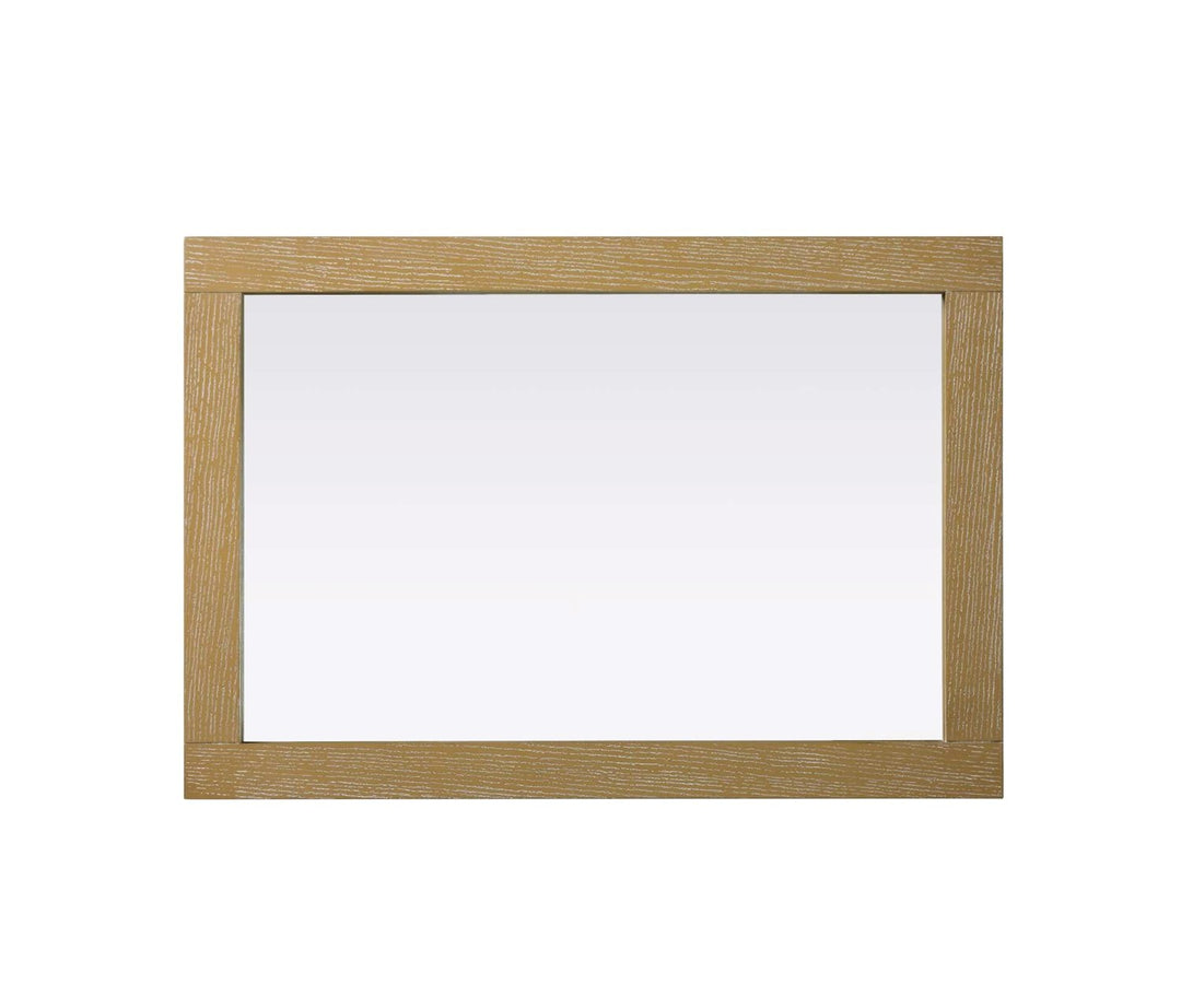 Noah Rectangle Wood Mirror 22 X 32 In Linen Oak